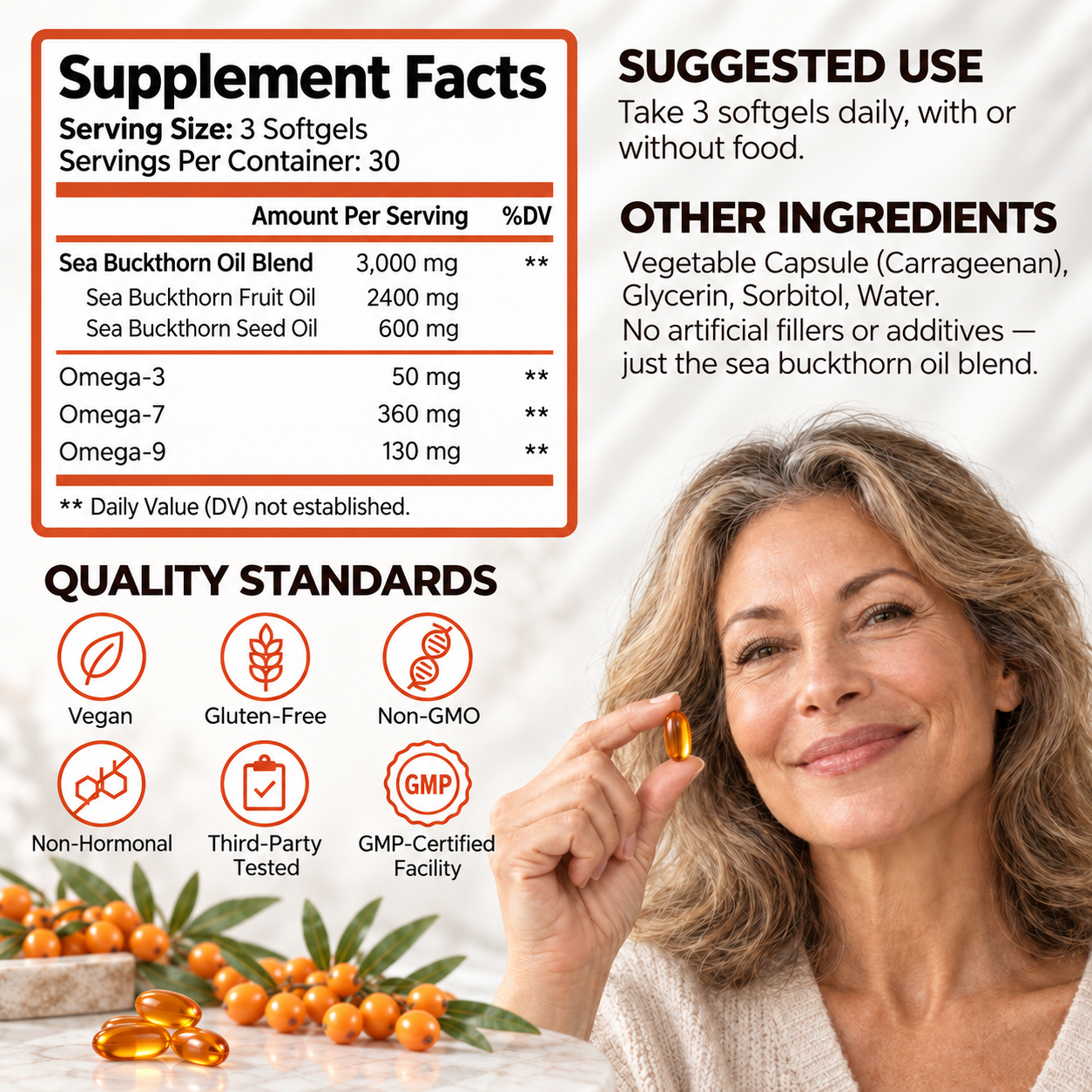 Sea Buckthorn Oil Softgels